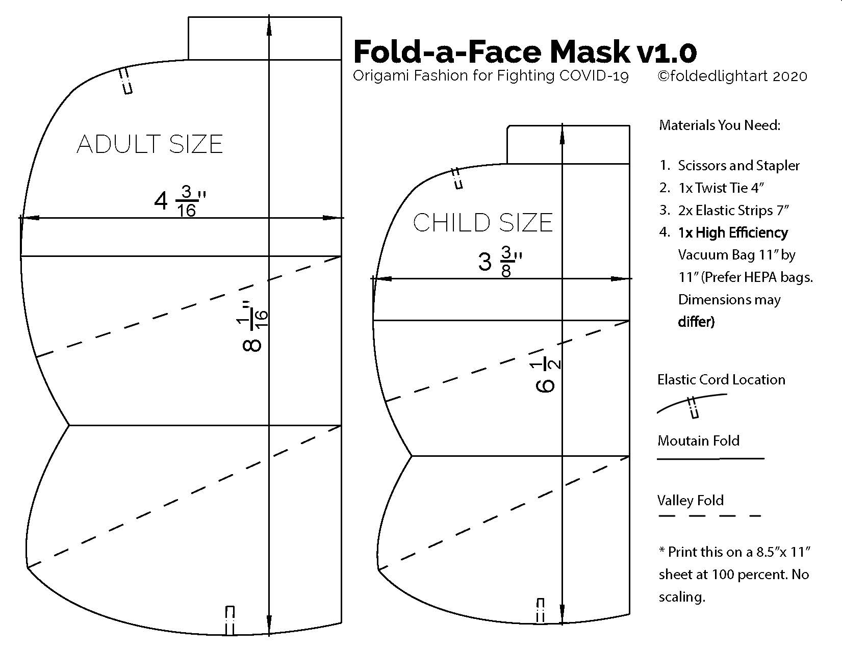 Coronavirus Face Mask Patterns Printable