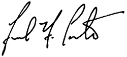 Signature of Fred H. Cate